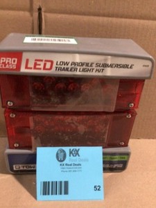 TowSmart ProClass 80 in. Over and Under Submersible Low Profile LED Trailer Light Kit Customer Returns See Terms on Auction