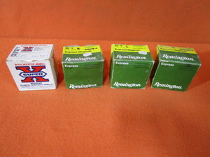 lot 79 image: (3) Boxes 20 GA. 3 6 Shot (1) Box 20 GA. 3 4 Shot Shotgun Shells