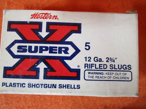 lot 80 image: (3) Boxes 12 GA.  2 34 Rifled Slugs Shotgun Shells