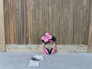 lot 35 image: eKids - Minnie Mouse Bluetooth Wireless Headphones - pink