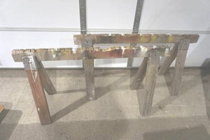 lot 113 image: Two Sawhorses