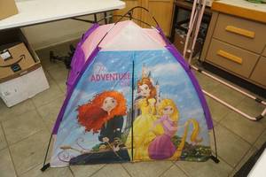lot 151 image: kids Disney princess tent and camping game