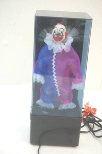 lot 176 image: HoHo Art Craft fiber optic clown display