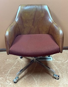 Vintage Curvcraft Swivel Office Chair on Casters