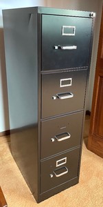 Black File Cabinet