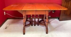 Vintage Maplewood Drop Leaf Table