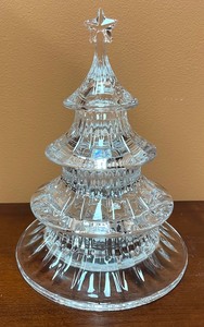 Gorham Holiday Traditions 3 Tier Crystal Tree