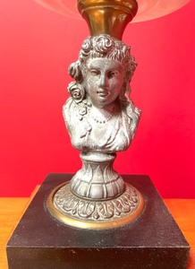 Lovely Vintage Victorian Figural Maiden Lamp