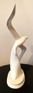 Porcelain Seagull Sculpture by Johnathon Livingston