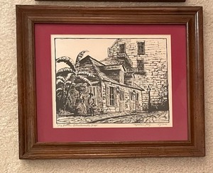 Pair of Vintage Limited Edition Framed Art by Napoleon King American Impressionist