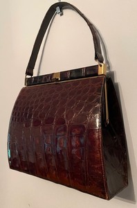 Vintage Bellstone Alligator Handbag