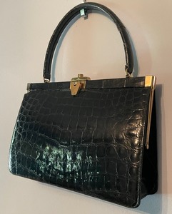 Vintage Bellstone Alligator Handbag