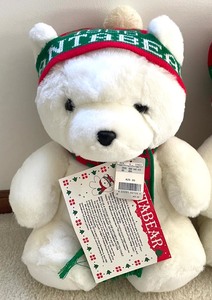 4 Plush Santa Bears