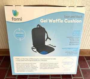 New Fomi Gel Waffle Seat and Back Cushion