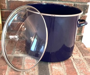 Chantal Enamel Stockpot with Glass Cover