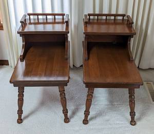 Pair of Vintage Maple Side Tables