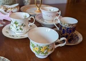 Assorted Vintage Painted Dishes