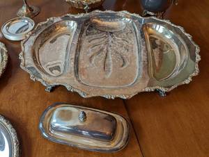 Assorted Vintage Silver Plated Servingware