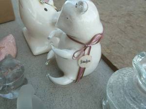 Hog Head, Bear Ceramic Figurines