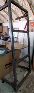 lot 45A image: Heavy Duty Metal weldingwork table