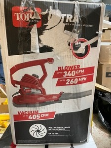 lot 25 image: New Toro Ultra Leaf Blower Vacuum  Open Box