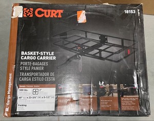 lot 24 image: New Curt 500lb Capacity 60in x 24in Hitch Basket