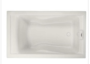lot 29 image: American Standard EverClean 60in. Acrylic Rectangular Alcove Whirlpool Bathtub in White