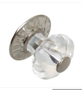 lot 46 image: 2 Liberty Acrylic Bar 12 in. Polished Nickel and Clear Cabinet Drawer Pull & 12 Knobs