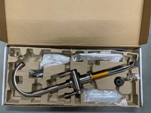 lot 54 image: Kohler Thierry Two Handle Pull-Down Sprayer Kitchen Faucet in Vibrant Stainless  Updated description