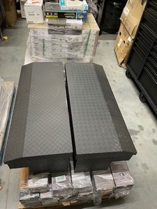 lot 69 image: New Weather Guard Side Mount Tool Box Textured Matte Black Aluminum 41X17X13
