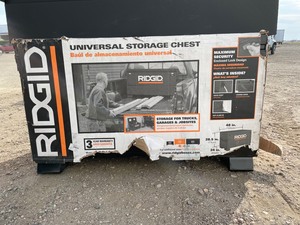 lot 79 image: NEW RIDGID 48 in. W x 24 in. D x 28.5 in. H Universal Storage Chest
