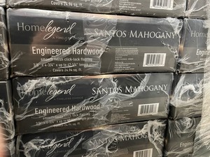 lot 50 image: 9 case HOMELEGEND High Gloss Santos Mahogany Flooring