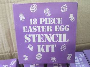 lot 66 image: (CSB) 20 Boxes 18pc Easter Egg Sten...