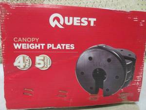 lot 122 image: (BSB) 4-Pack Canopy Weight Plates...