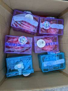 lot 10 image: (6) Just Basics Girls Travel Case ...