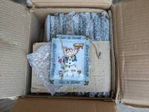 lot 50 image: 72 pc. Hanging Merry Christmas Deco...