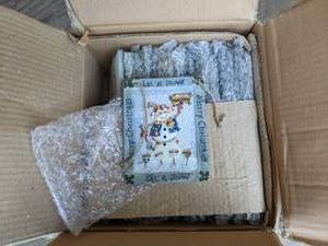 lot 52 image: 72 pc. Hanging Merry Christmas Deco...