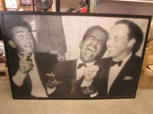 lot 245 image: (FS) Huge Framed Rat Pack Photo Dea...