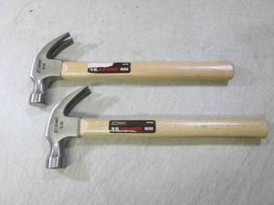 lot 282 image: (EC1) 2 New Tool Shop 16oz Claw Ham...