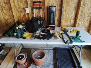 Collection Of Gardening And Outdoor Items