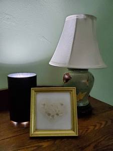 Two Lamps And A Frame