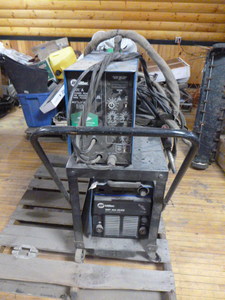Miller DC Inverter Arc Welder and Air Cooled Wire Feeder
