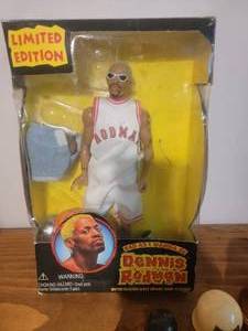 lot 103 image: Chicago Bulls Nesting Dolls with Dennis Rodman Doll