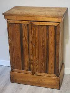 lot 23 image: Antique European Pine Pantry Cabinet