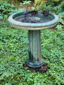 lot 36 image: Pie Crust Concrete Bird Bath