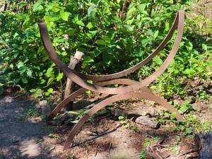 lot 43 image: Iron Firewood Cradle