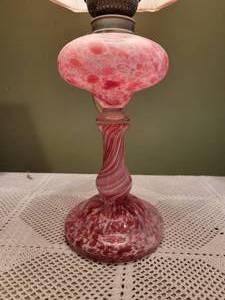 lot 8 image: Retro Murano Glass Lamp Pair
