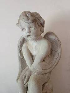 lot 13 image: Charming Concrete Cherub