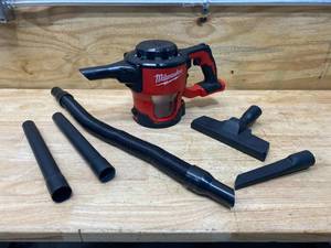 lot 15 image: MILWAUKEE M18 18-Volt Lithium-Ion Cordless Compact Vacuum (Tool-Only)