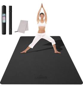 lot 16 image: CAMBIVO  Large Yoga Mat (6x 4), Extra Wide Workout Mat